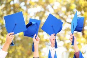 High school graduation hats high