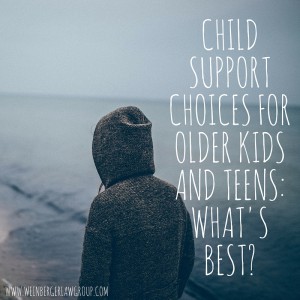 child support for older children: what's fair? 