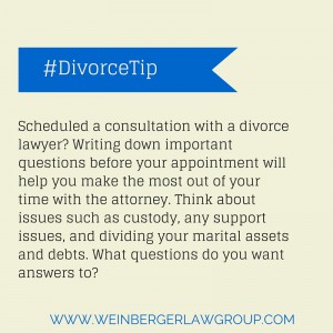 divorce consultation tip