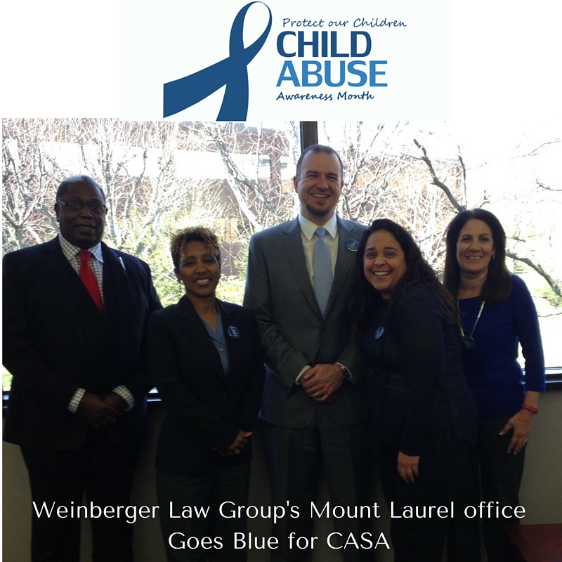 Go Blue for CASA Day at Weinberger Divorce & Family Law Group