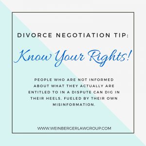 divorce negotiations