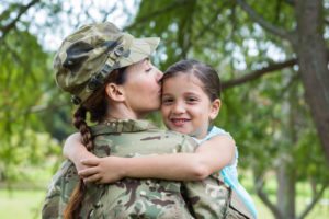 military custody and parenting time