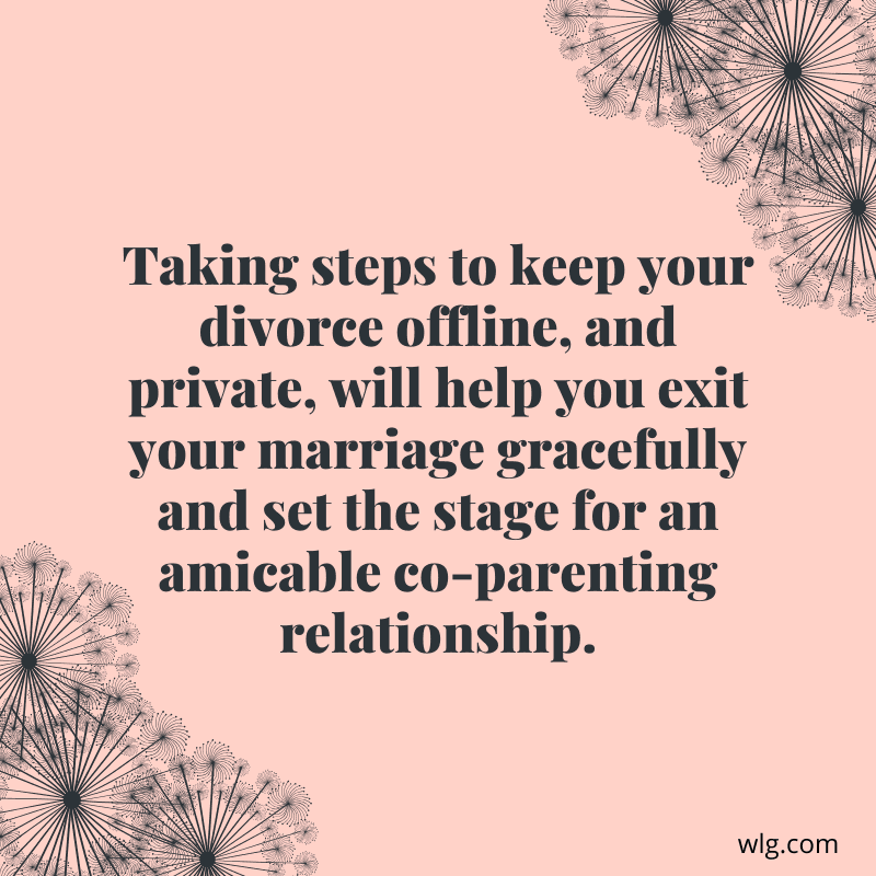 keep divorce offline