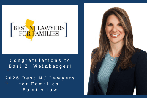 Bari Z. Weinberger named 2026 Best Lawyers for Families, Family Law by NJ Family magazine